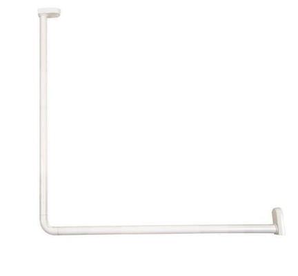 BOS TUBO DOCCIA ANGOLO 80X80 ALLUMINIO D25 BIANCO