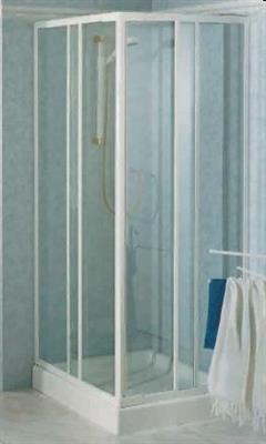 TRIS BOX CRISTALLO PIUMATO RETT.68-78x79-89 BIANCO