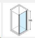 NOV LUNES F PARETE FISSA LAT. 72/78 CRIST.TRASP 4MM PROF.SILVER H195