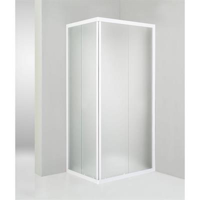 VIVA BOX METACRILATO BCO SCORREVOLE 80X91  H186 TRASLUCIDO (90X90)