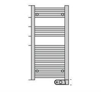 ZHD TERMOARREDO  AURA ELETTRICO W300    800/400 BCO TERMOST.PR