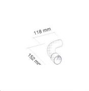 FDL CONF.DIVIS.3PZI CURVA MF 90°PER D.35MM BCO
