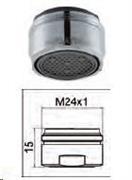 AERAT.M.HONEYC.E M24X1 l/m7.5-9 ECONOMIZZATORE DIP.DA PRESSIONE