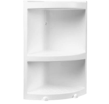 CR PORTA SAPONE ANGOLO DOCCIA 2 PIANI BIANCO