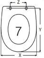 EM732AC SEDILE MDF STARK3 DURAVIT BCO LUCIDO