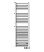 ZHD TERMOARREDO  AURA ELETTRICO W750   1200/500 BCO TERMOST.PR