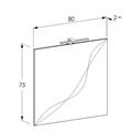 LEGNOX ALLEGRA COMPOSIZIONE L.80 P.39,5 B.CO (BASE+LAVABO+SPEC.+LAMPADA)
