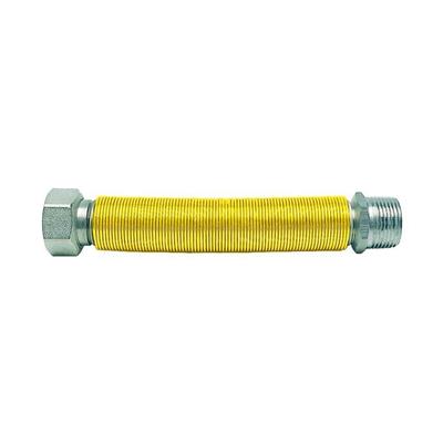 DELTA FRR GIUNTO ESTENSIBILE GAS 1/2 MF 220-420 INOX C/GUAINA GIALLA