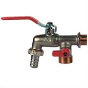 ISV RUBINETTO A SFERA C/ATTACCO LAVATRICE  C/PORTAGOMMA  1/2 x 3/4