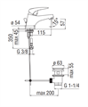 NOB TIMER MIX LAVABO MONOFORO CROMO
