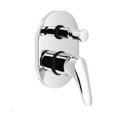 NOB.TIMER MIX INCASSO DOCCIA CON DEVIAZIONE E CON PARTE INCASSO CROMO