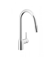 NOB MANIA MIX LAVELLO CUCINA DOCCIA ESTRAIBILE PULLDOWN 2 GETTI CROMO
