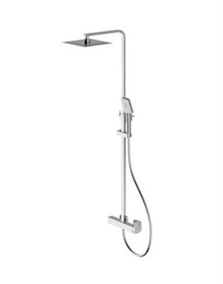 WTS COLONNA DOCCIA C/MIX DOCCIA 2 VIE QUADRO SOFFIONE CROMO