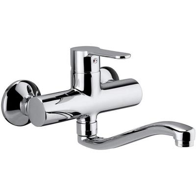 PAF BLU MIX LAVELLO A MURO CON CANNA TUBO ORIENTABILE 190MM CROMATO