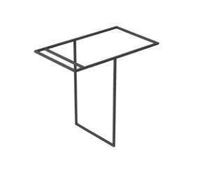 GALASSIA  R70 STRUTTURA NERO OPACO 77X45,2X73,3