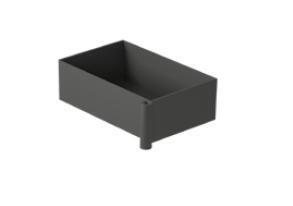 GALASSIA  R70 CASSETTO ROTANTE METALLO NERO OPACO 44,5X27,5X16