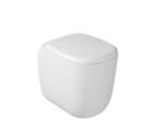 GALASSIA  SUSI VASO A TERRA FILO MURO 36X51 BIANCO LUCIDO