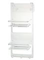 REFL PORTA OGGETTI X BOX DOCCIA L.23CM CON 2 MENSOLE