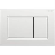 GEB PLACCA SIGMA20 SQUARE 2 PULSANTI SATINATO/ CROMO /SATINATO