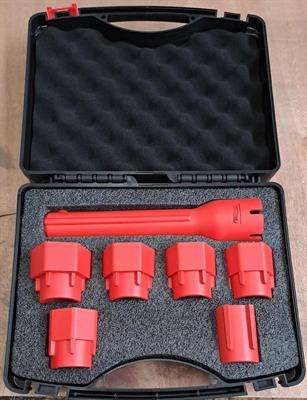 ISV CHIAVE A TUBO CON INSERTI X DADI MISCELATORI CON VALIGIETTA