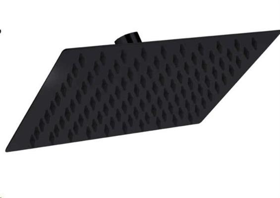 IS SOFFIONE FILO SQUARE MATT BLACK D25X25