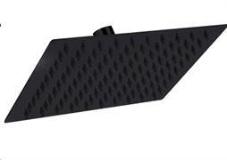 IS SOFFIONE FILO SQUARE MATT BLACK D25X25