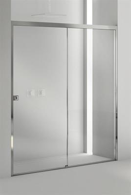 2B LA8 PORTA SCORREVOLE NICCHIA SX 145/148 H200 ARGENTO LUCIDO+TRASP.