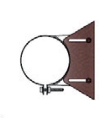 GBD CRM-PPS 100 Staffa a pareteregolabile 50-90 mm RAME MARTELLATO