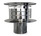 GBD MONO PARETE D80 CAPPA ANTIVENTO INOX MEK-80