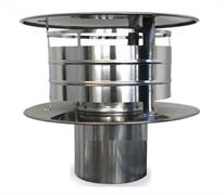 GBD MONO PARETE D120 CAPPA ANTIVENTO INOX MEK-120