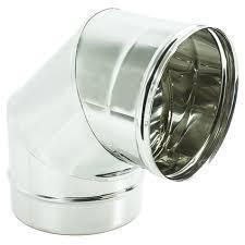 GBD MONO PARETE D100  GOMITO 90° INOX PLG87-100