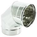 GBD MONO PARETE D100  GOMITO 90° INOX PLG87-100