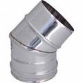 GBD MONO PARETE D120  GOMITO 45° INOX PLG45-120