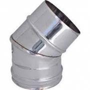 GBD MONO PARETE D130  GOMITO 45° INOX PLG45-130