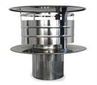 ITT CAPPELLO PARAPIOGGIA INOX MONO PARETE D80