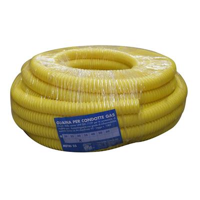 FRR MT GUAINA GIALLA PVC D30 GAS IN ROTOLI DA 25MT