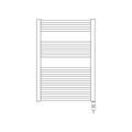 IRS TERMOARREDO ELETTRICO ARES 818/580 BIANCO