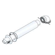 AR KIT PPS SCARICO COASSIALE 60/100 ORIZZONTALE MT 1 CONDENS. AL