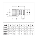 VALVOLA ARIA 1/8 TEFLON 5054 ORIENT  505411