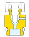 VALVOLA  ARIA 3/8 TEFLON FIS.BC    505131