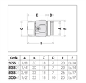 CAL VALVOLINA SFOGO ARIA RADIATORE 3/8 TEFLON 5055 FISSA DOPPIA TENUTA