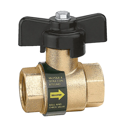 CAL VALVOLA SFERA BALLSTOP 3/4CON RITEGNO