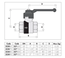 CAL VALVOLA SFERA BALLSTOP  1CON RITEGNO