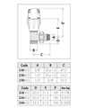 CAL VALVOLA TERMOSTATIZZABILE SQ X RAME 1/2 338402