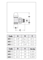 CAL DETENTORE SQ X RAME 1/2 342402