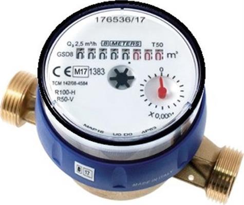 B METERS CONTATORE Q/ASCIUTTO GSD8-I 1/2  A/FREDDA L110 MM