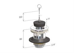 GFB PIL.SIFOIDE LAVA.11/4 C/TP     S/CODULO