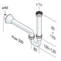 OMP SIFONE LAVELLO PPS 1VIA 11/2 S/SCARICO LAVATRICE (TIPO VIEGA)