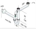 OMP SIFONE LAVELLO PPS 2VIE 11/2-40 C/SCARICO LAVATRICE (TIPO VIEGA )