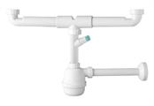OMP SIFONE LAVELLO BOTTIGLIA 2VIE 11/4-32 C/ ATTACCO LAVATRICE